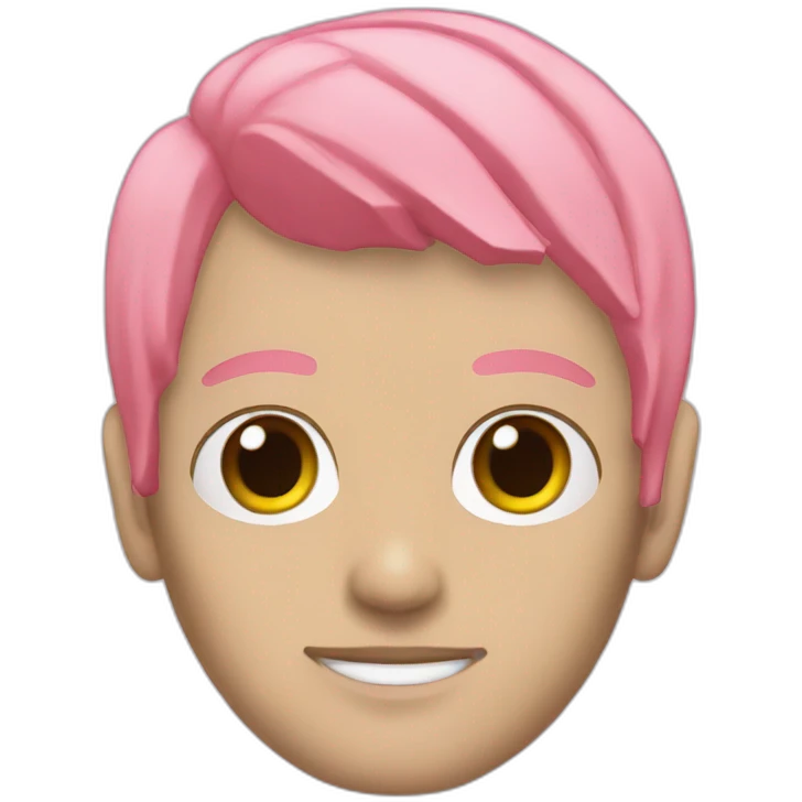 Lilpeep with pink hair emoji