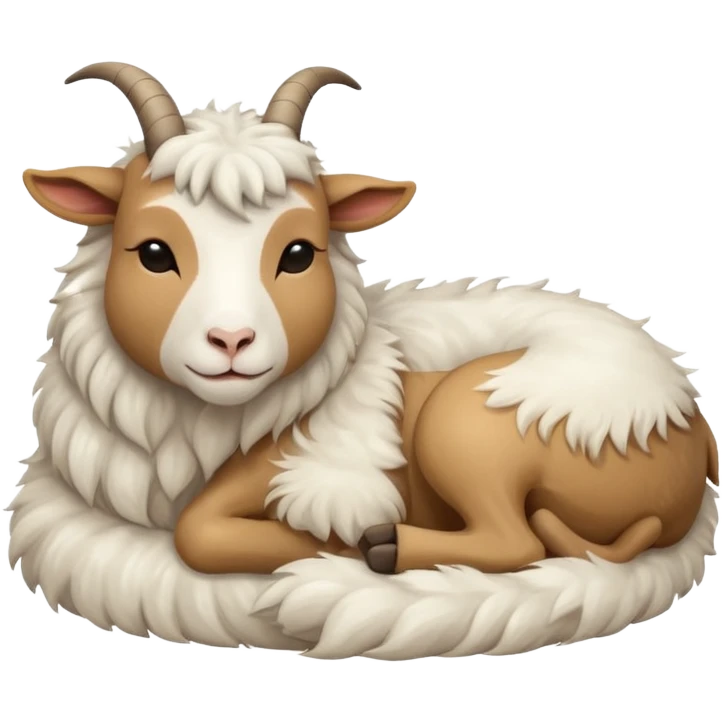 The sleeping goat emoji