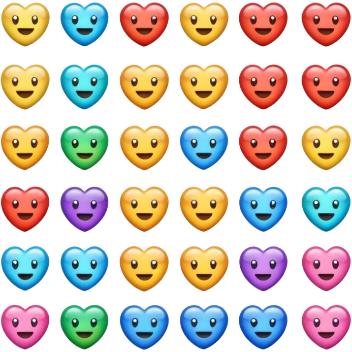 des emojis coeur de toutes les couleurs emoji