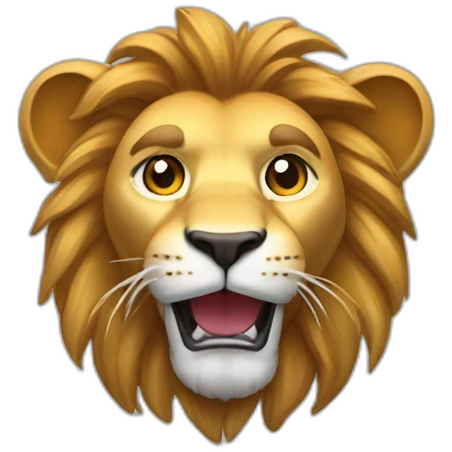 Un lion qui a une ps5 emoji