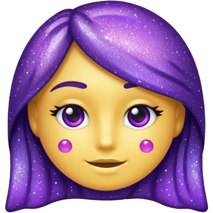 Glitter Roxo e Ciano Seta emoji