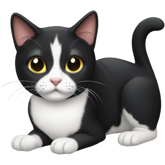 Tuxedo cat emoji
