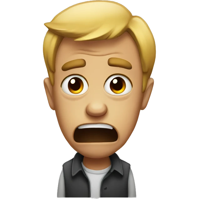 Mad and sad emoji