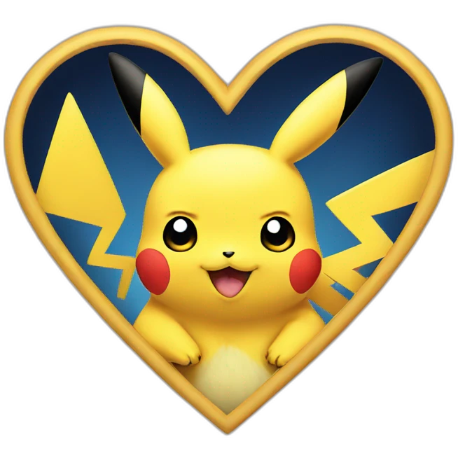 Pikachu Heart emoji