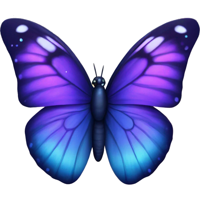 Purple and blue Galaxy Butterfly emoji