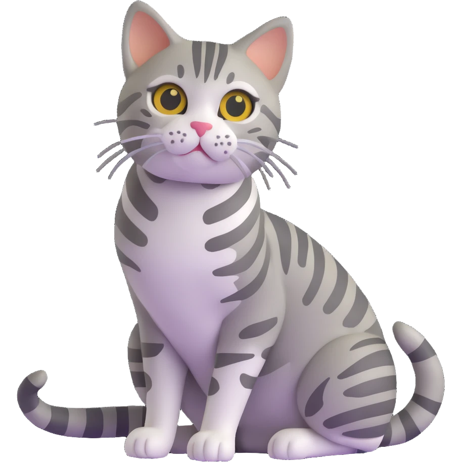 American Shorthair tabby cat emoji