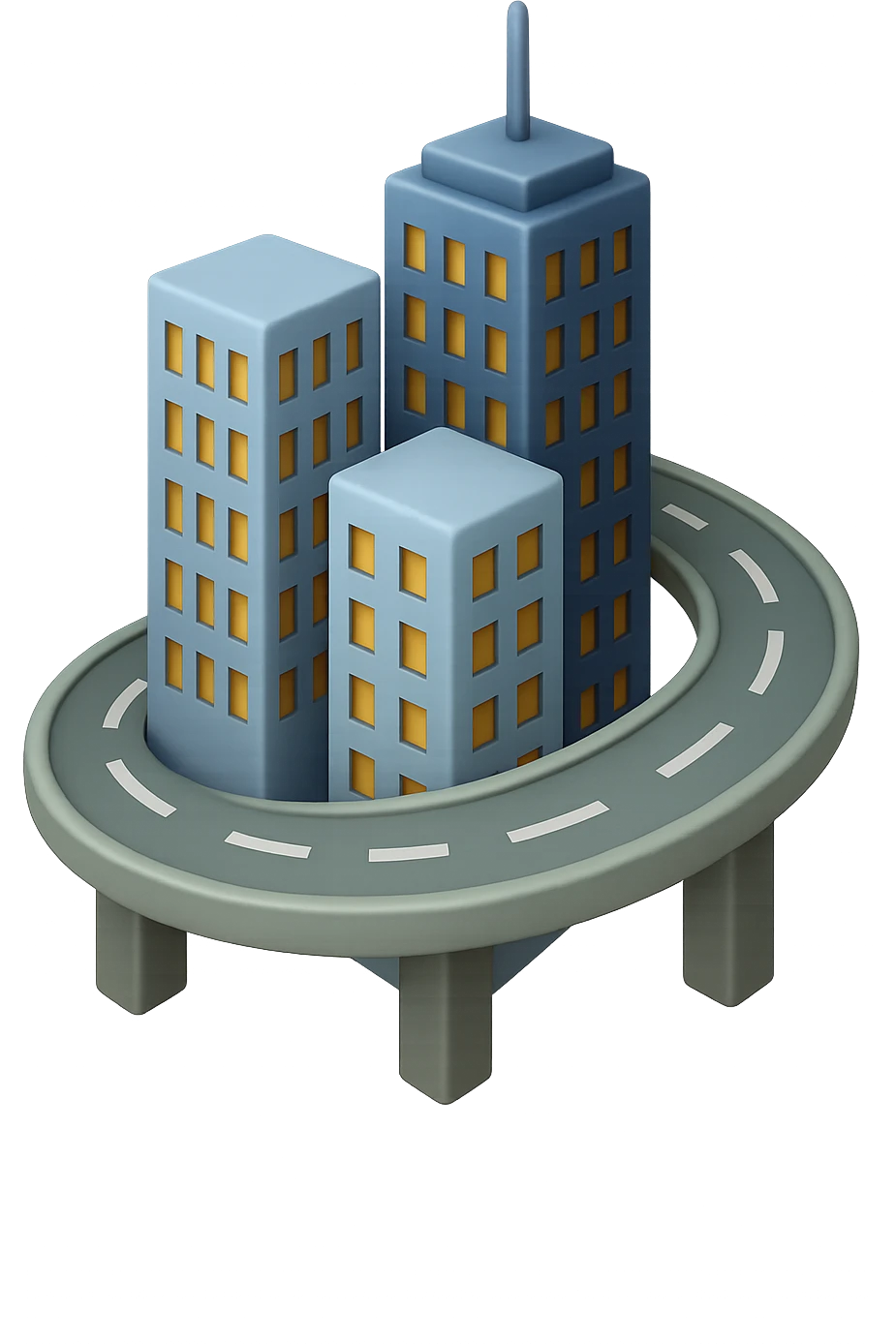 

Сделай детализированное емодзи - небоскребы а рядом дорога-мост, чтобы емодзи олицетворял слово ИНФРАСТРУКТУРА. Дорога может как то закручиваться вокруг небоскребов или просто.

Без фона, на пнг прозначном фоне emoji