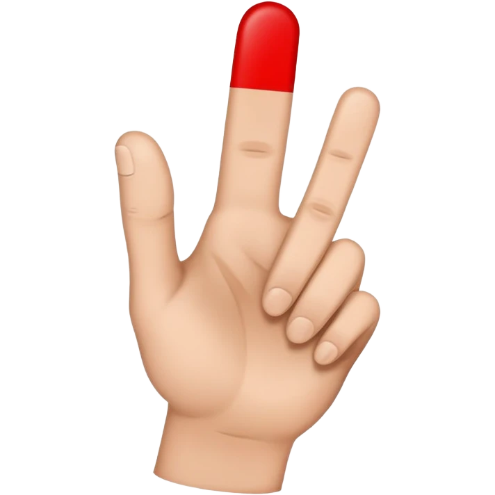 Texas tech finger emoji  emoji