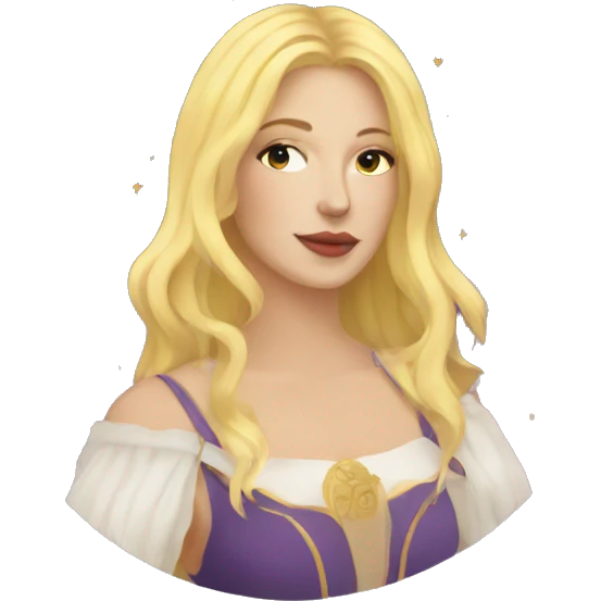 Blond woman Tarot cards  emoji
