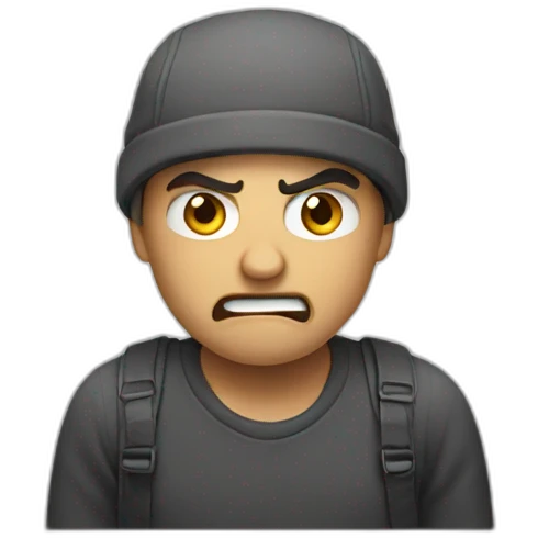 Angry man emoji