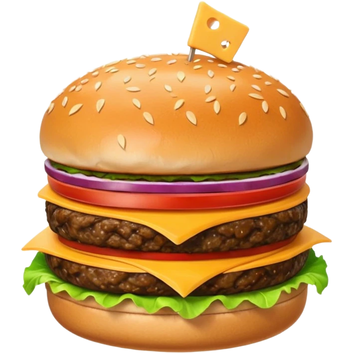A delivery burger emoji emoji