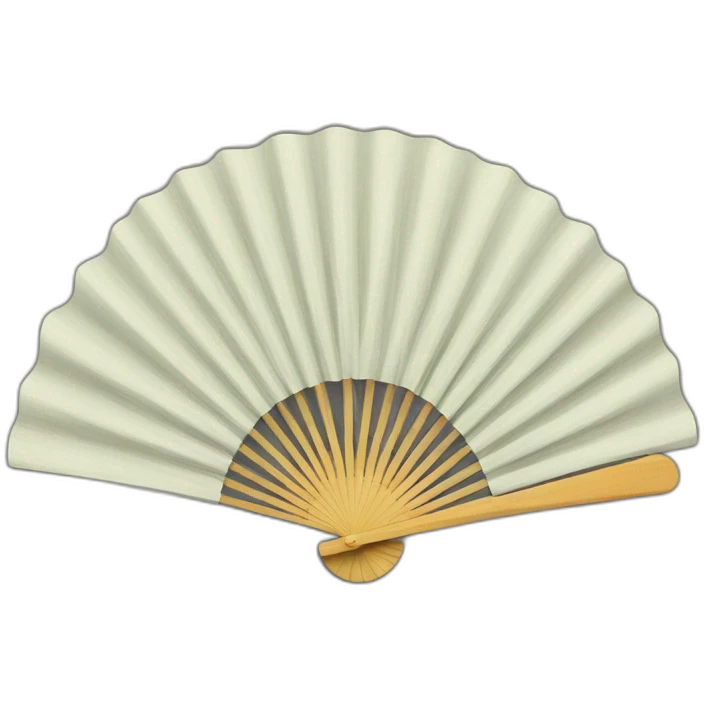 Folding hand fan emoji