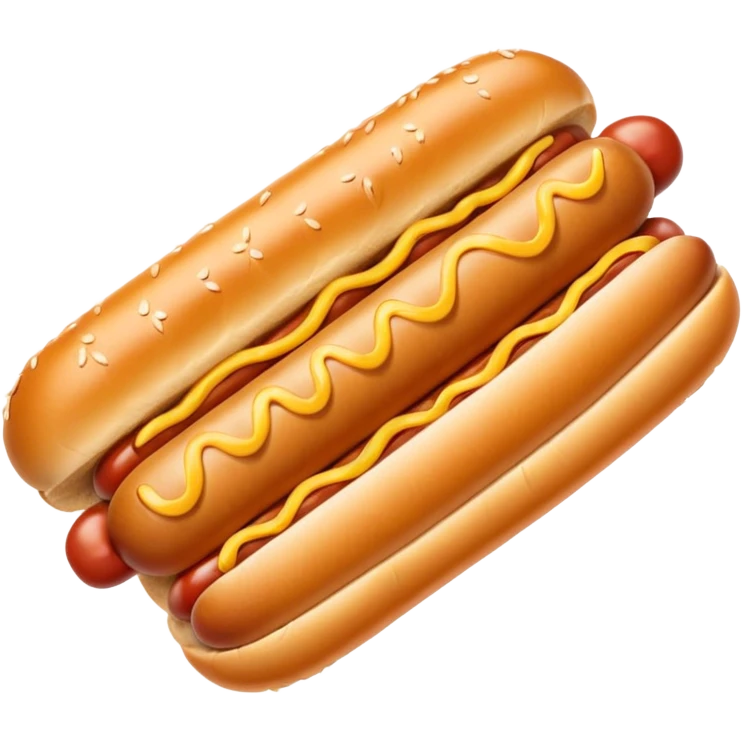 Hotdog with hands around emoji