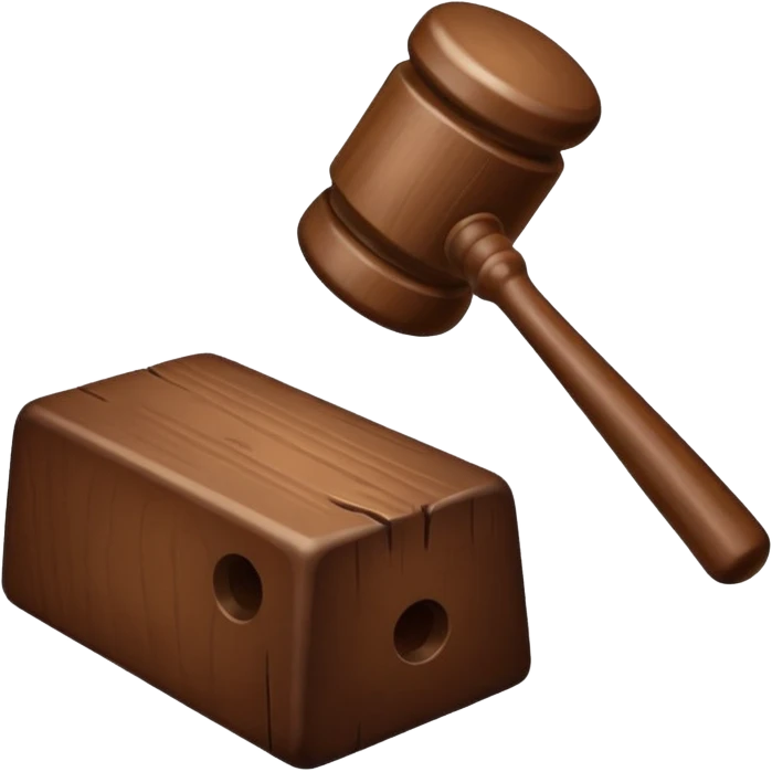 bidding mallet emoji