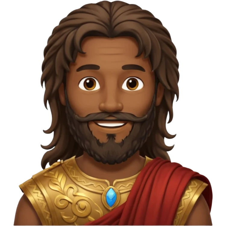 ancient Rome black men long hair long bearded emoji
