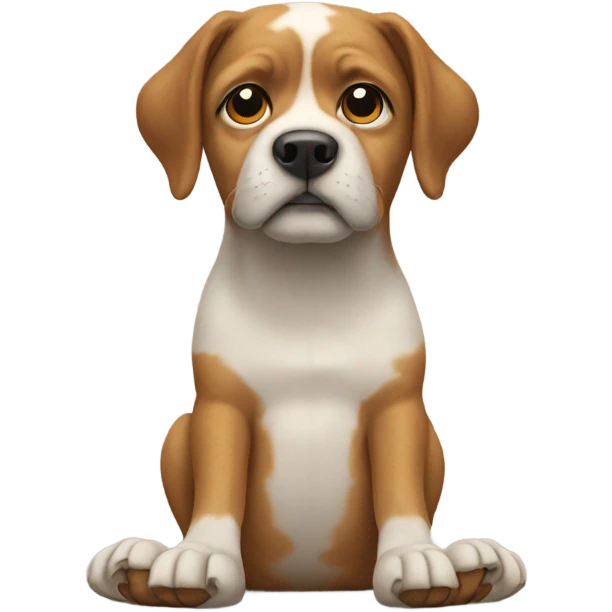 dog with human hands and human feet emoji