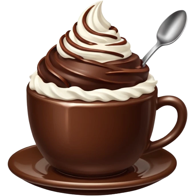 chocolate desert in cup emoji
