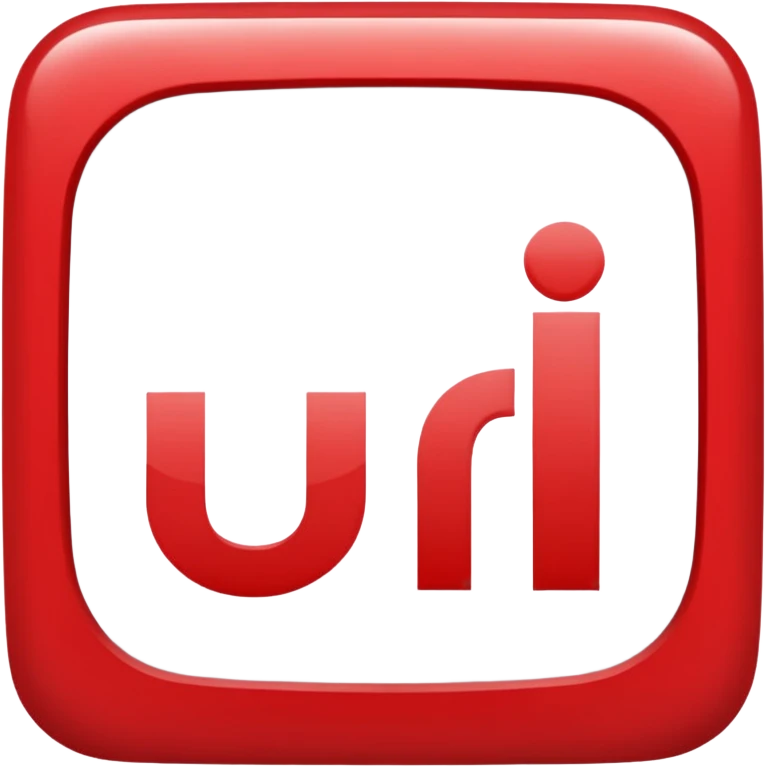 a red square with the words "ur pist" in the middle of the square emoji