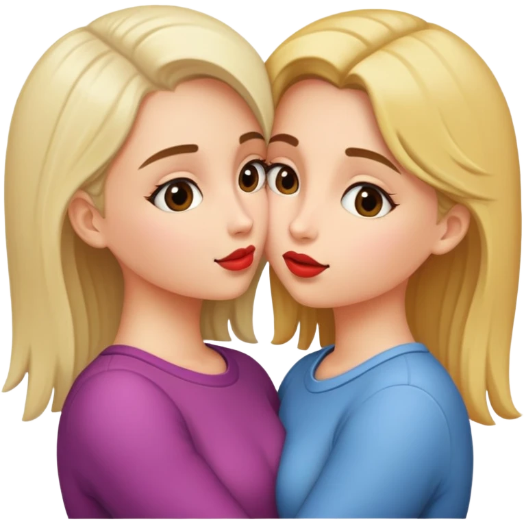 Girls making out emoji