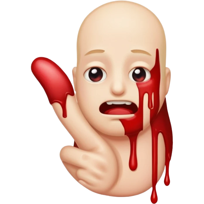 Bleeding thumb  emoji