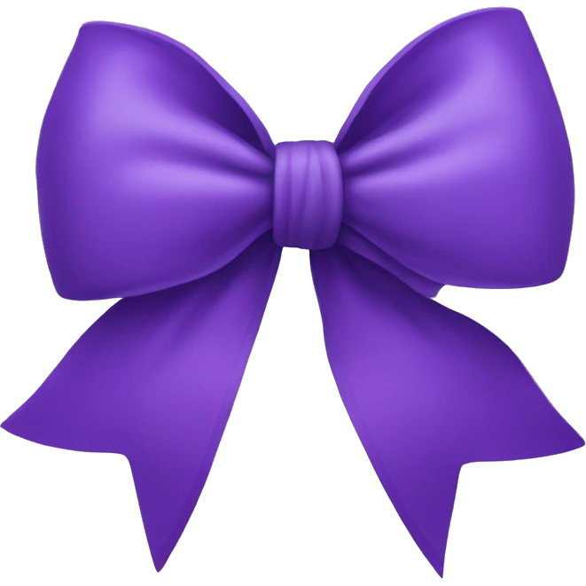 Purple bow emoji