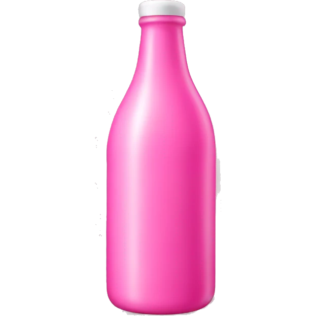 pink bottle emoji