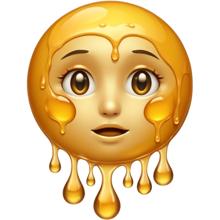 moon covered in honey without a face emoji