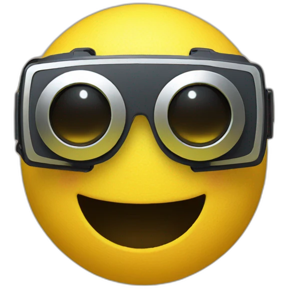 smilie face in VR headset emoji