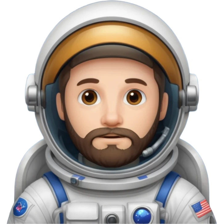 bearded astronout emoji