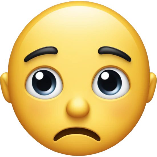 an emoji that describes the expression of when something stinks, closing your nose with your fingers and frowning your eyebrows. eyes showing a disgusted look  emoji