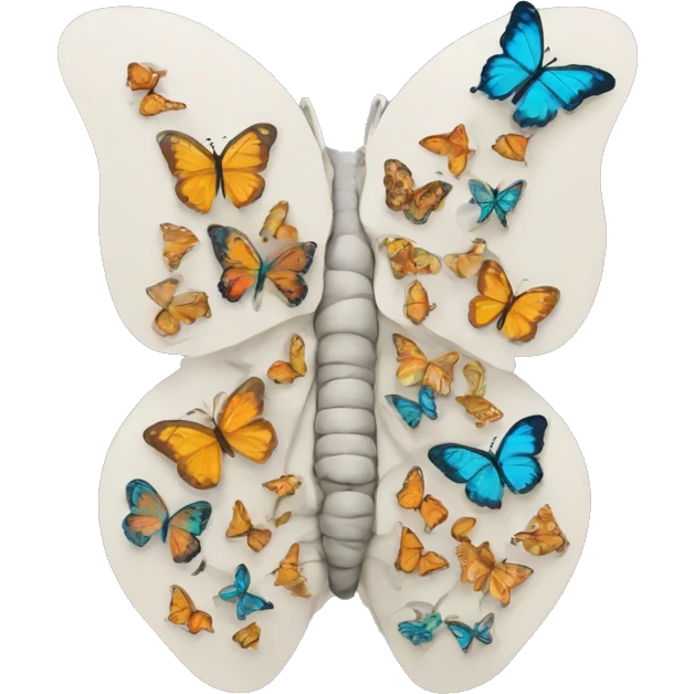 Lungs and butterflies  emoji