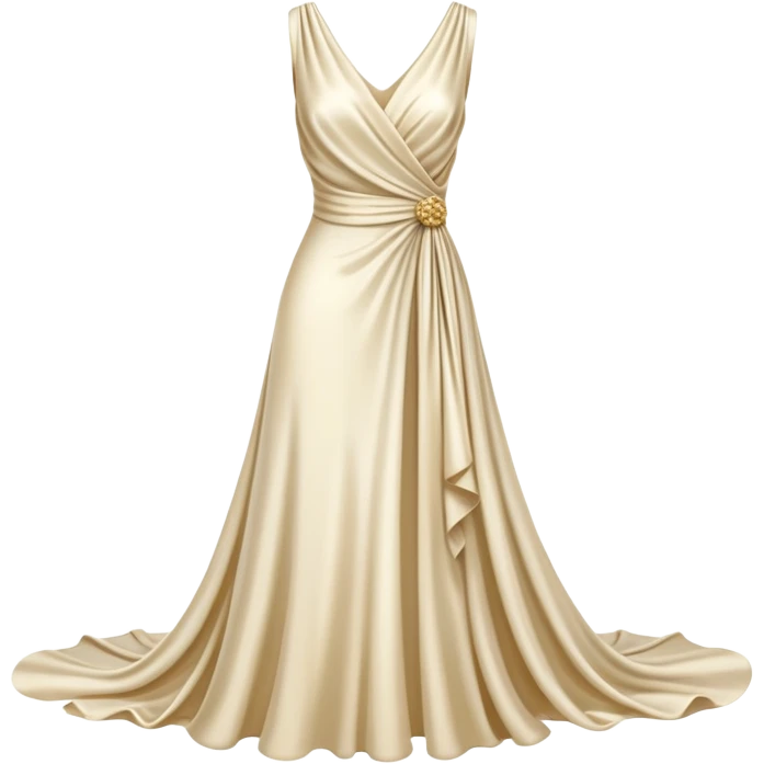 Cream silk dress emoji