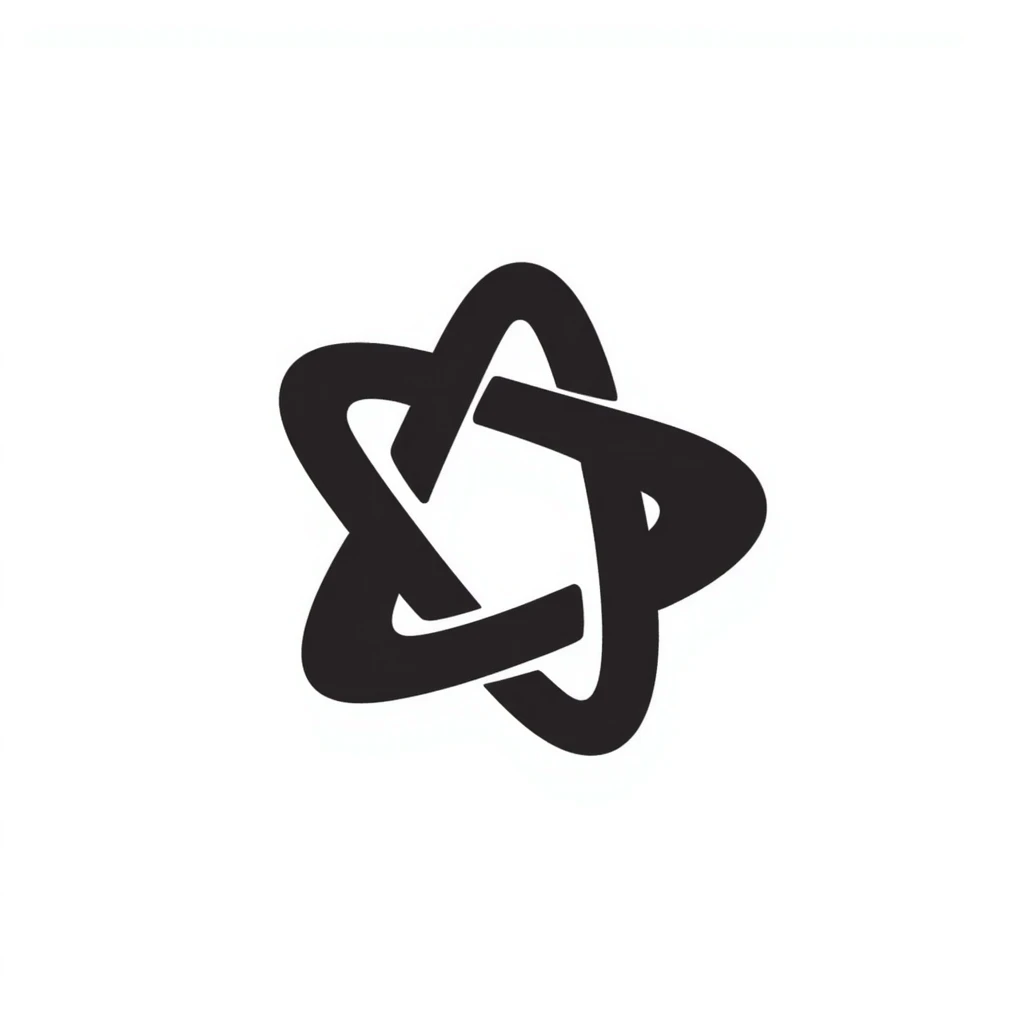 Abstract geometric logo with shapes and clean lines emoji