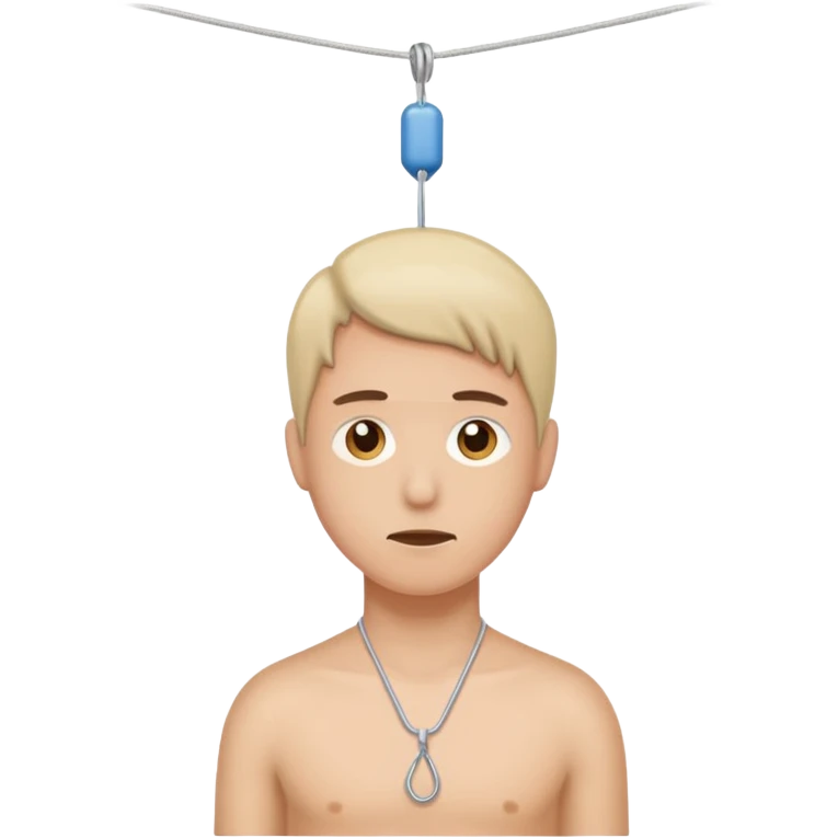 hanging by a thread, patience emoji