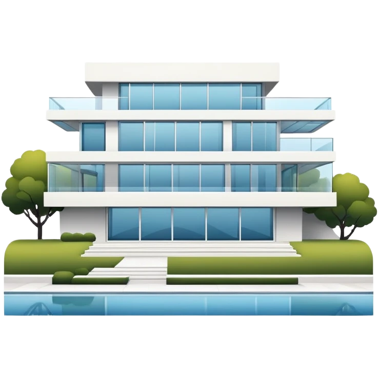 Modern mansion emoji