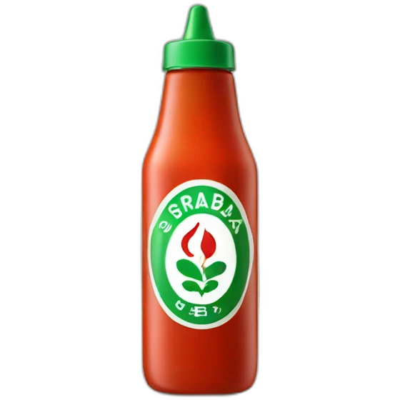 sriracha sauce bottle emoji