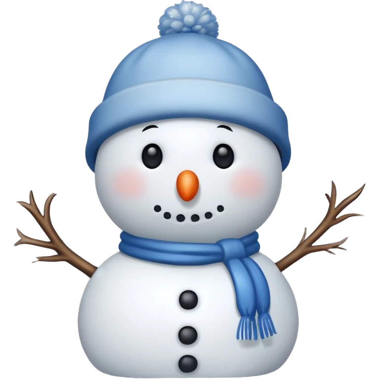 snowmen wearing cap  emoji