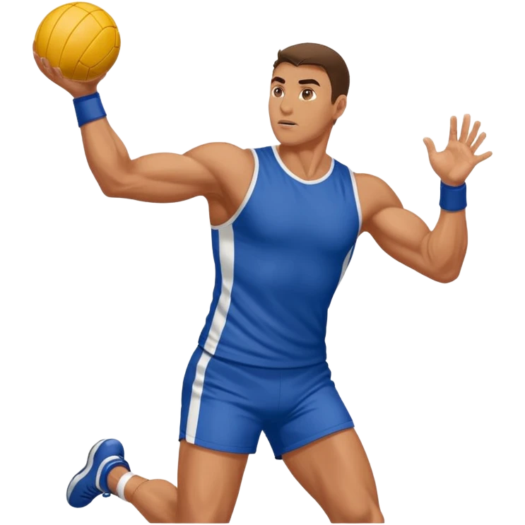 man throwing handball emoji