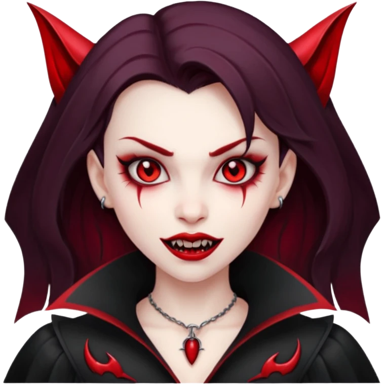 Vampire devil girl emoji