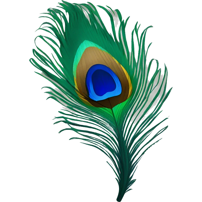 peacock feather emoji