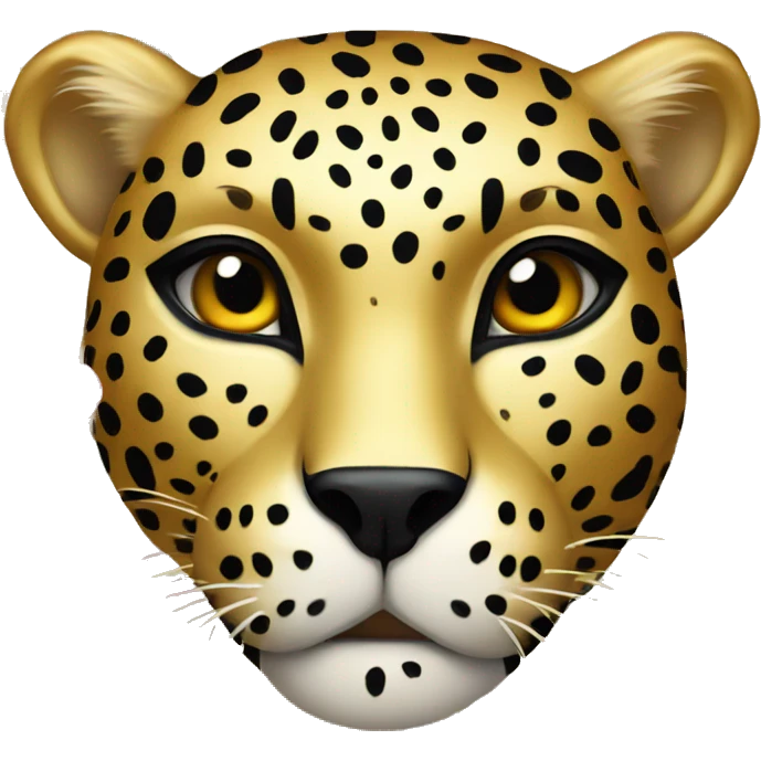 Golden leopard with floral pattern  emoji