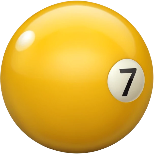 billiard ball 7 number emoji