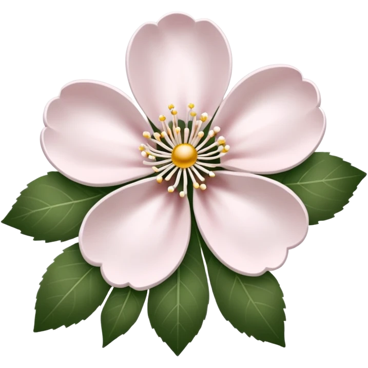 white sakura with a velvet texture emoji