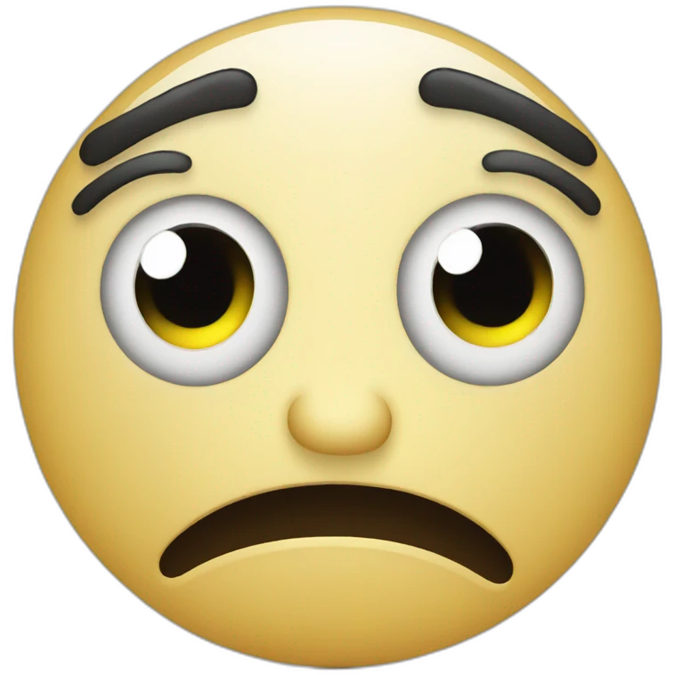 Sad face emoji
