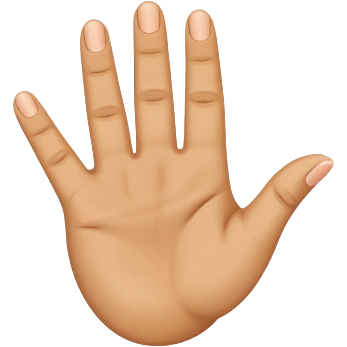 “Emoji of a hand with the index finger bent back, middle finger raised, and thumb touching ring finger in a circle, flat emoji style.” emoji