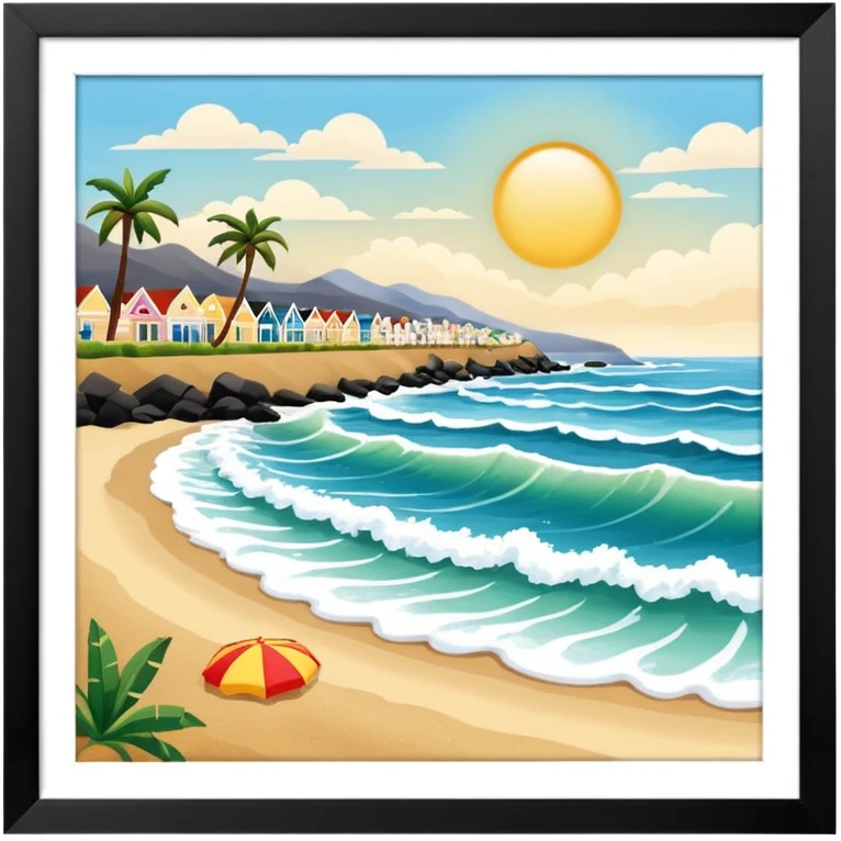 Beach from Costa Verde in Lima emoji