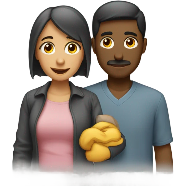 Pareja besándose  emoji