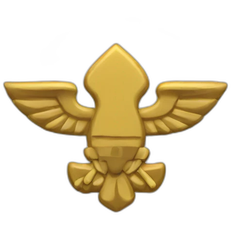 white scout emblem emoji