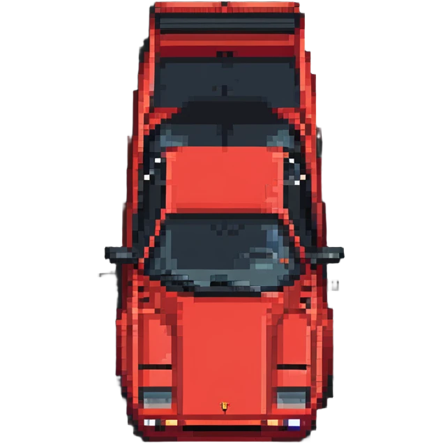 red Ferrari Testarossa emoji