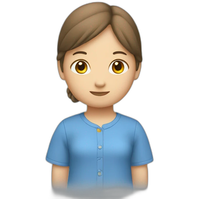 Miffy-female-blue-shirt emoji